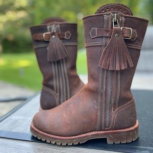 Penelope Chilvers Tassel Gaucho Mid-Calf boots